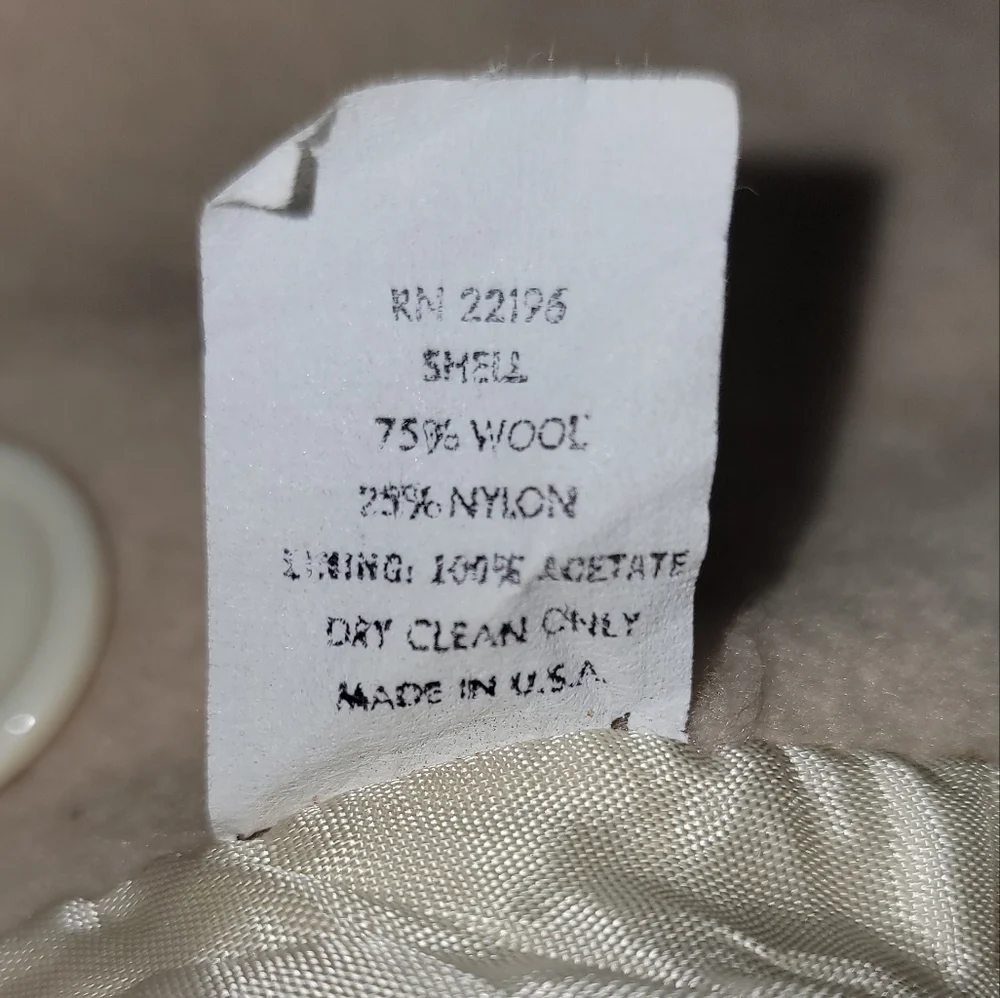 Vintage‎ - Herman Kay Petite Wool Peacoat - Size Large